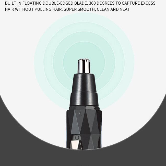 Kemei® Επαναφορτιζόμενη Αποτριχωτική Μηχανή - Epilator για το Πρόσωπο με 2 Κεφαλές & Βουρτσάκι